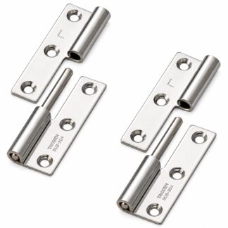 2 stukken hoogwaardige posterscharnier, B-1004-3-L, hoogte: 50 mm, van TAKIGEN, laadvermogen: 7 kg (16 lbs), versie: links. Productafbeelding