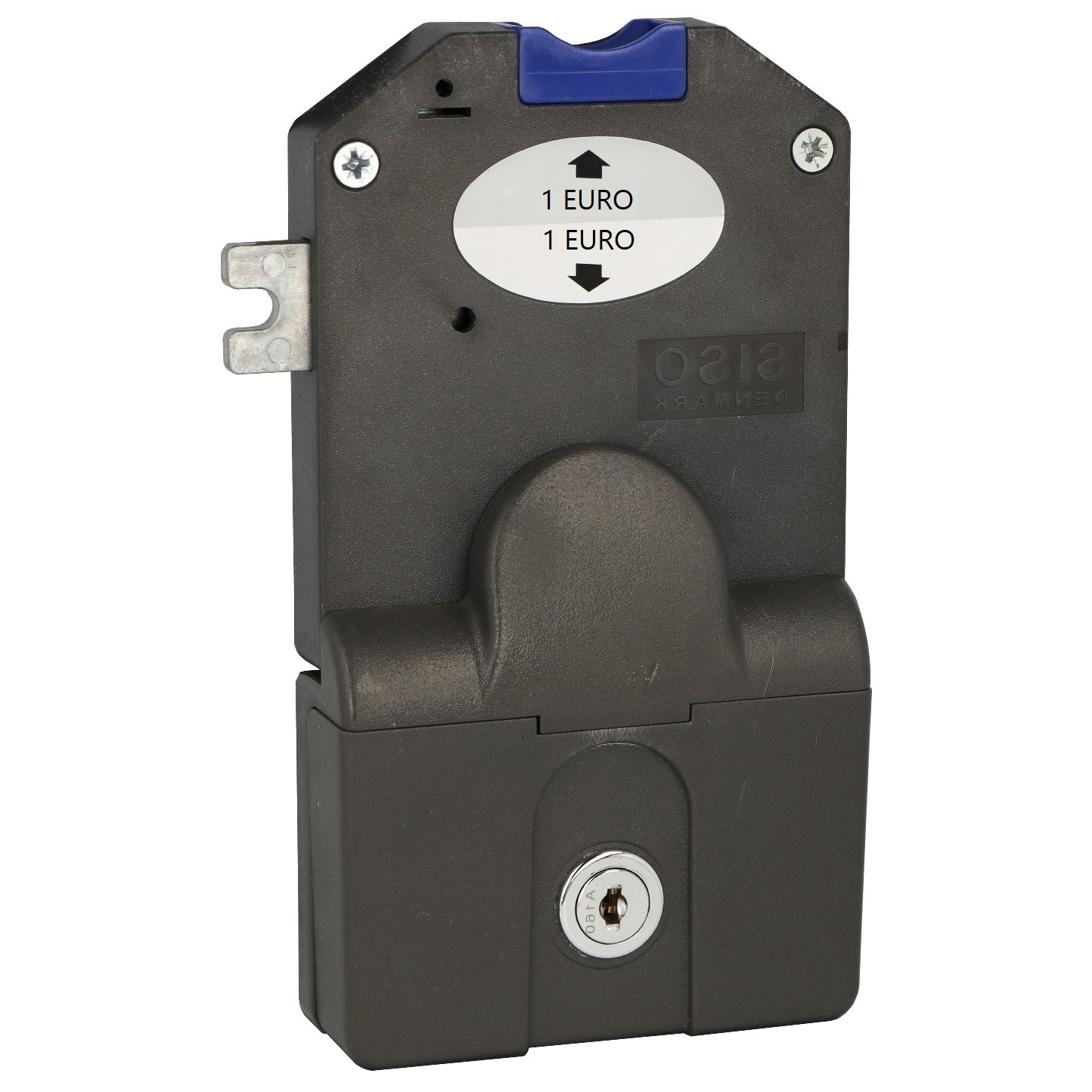 Betaling muntslot met munthouder voor 1 euromunt, 14.60.250-0, van SISO, uitvoering: linkshandig. Product afbeelding