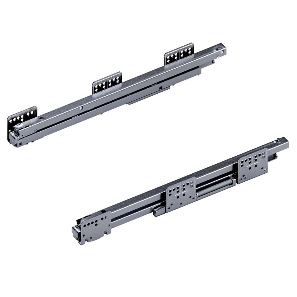 DWD-XP Volledig uittrekbare korpusrails (geleiderails voor lade), met soft-close demper, nominale lengte: 500 mm, draagvermogen: 60 kg. DWD Dynamic XP van de fabrikant GRASS / Oostenrijk