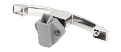 Hoogwaardige drukknophandgreep, gemaakt van zamak, oppervlak: RVS look, 14.03.072-0. Solide handgreepsluiting met zelfsluitend slot en soft-close voor jacht, caravan, privéjet en nog veel meer, door SISO Denemarken - Afbeelding 11