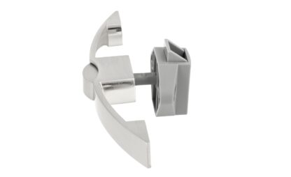 Hoogwaardige drukknophandgreep, gemaakt van zamak, oppervlak: RVS look, 14.03.072-0. Solide handgreepsluiting met zelfsluitend slot en soft-close voor jacht, caravan, privéjet en nog veel meer, door SISO Denemarken - Afbeelding 6