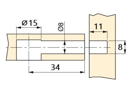 20 stieke expansiebouten, gemaakt van staal en kunststof, oppervlak: verzinkt, 31,6 mm (1-1/4"), 5912905. Spreidbaar verbindingsanker voor excentrische connectoren, legborden, kastonderdelen en nog veel meer, van EMUCA - Afbeelding 3