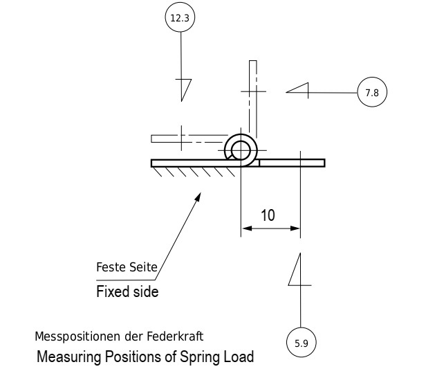 2 stukken hoogwaardige veerband, gemaakt van roestvrij staal SUS304, 32 mm (1-17/64"), koppel: 12,3 N·m, TH-61SUS-2. Robuust veerscharnier voor apparaatkleppen, huisdeuren, afdekkingen en nog veel meer, door TOCHIGIYA (Japan) - Afbeelding 4