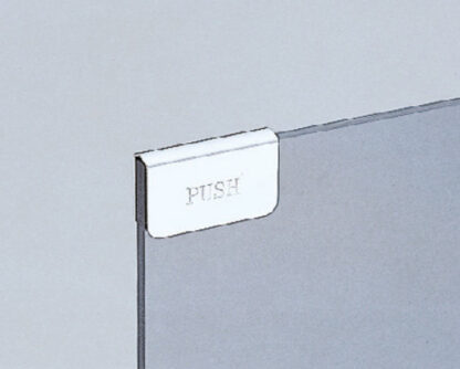 Tegenplaat voor glasdikte 5 mm (13/64"), gemaakt van staal, oppervlak: verchroomd, 40 mm (1-37/64"), K-130CR. Tegenhanger voor glazen kastdeur, magnetische vliegenvanger en nog veel meer, van Sugatsune / LAMP® (Japan) - Afbeelding 4