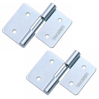 2-delige compacte hefscharnier, gemaakt van staal, laadvermogen: 2 kg (5 lbs), 35 mm (1-3/8"), versie: rechts, B-56-R. Robuust push-in scharnier voor kleine deuren, onderhoudsluiken, elektronische behuizingen en nog veel meer, van TAKIGEN (Japan)