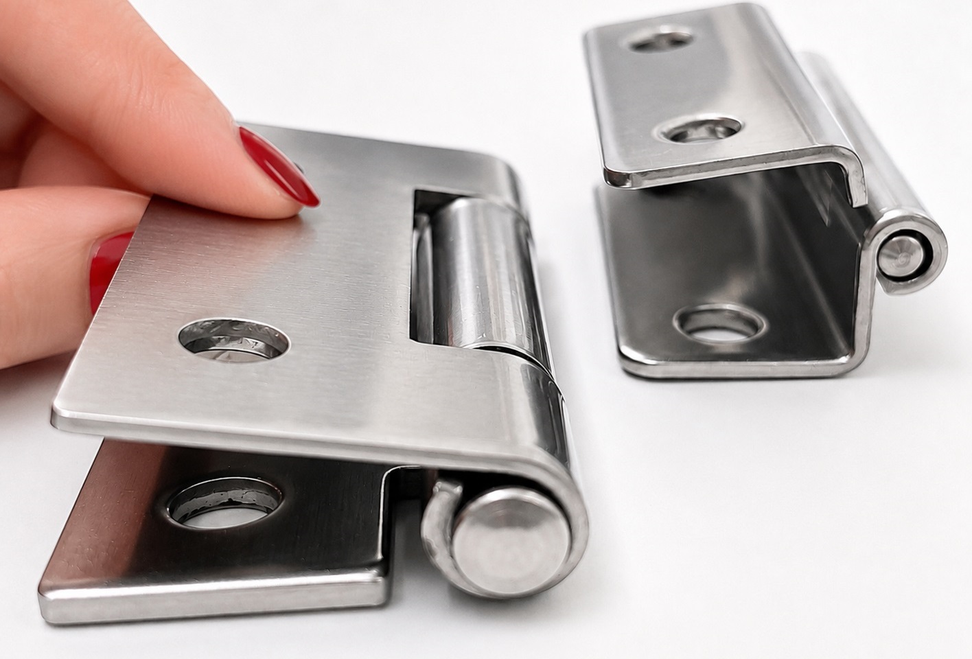 2 stuks compact offset scharnier, gemaakt van SUS304 roestvrij staal, laadcapaciteit: 4,5 kg (10 lbs), 35 mm (1-3/8"), TH-25SUS. Robuust offset scharnier voor dikke deuren, behuizingsdeuren, onderhoudsluiken en meer, door TOCHIGIYA (Japan) - Afbeelding 4
