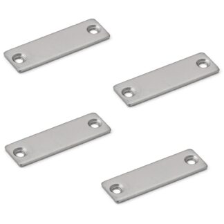 4 Stück Korrosionsbeständige Magnet-Gegenplatte, beschichtet mit Edelstahl SUS304 (V2A), MC-JM49, von Sugatsune. Produktbild
