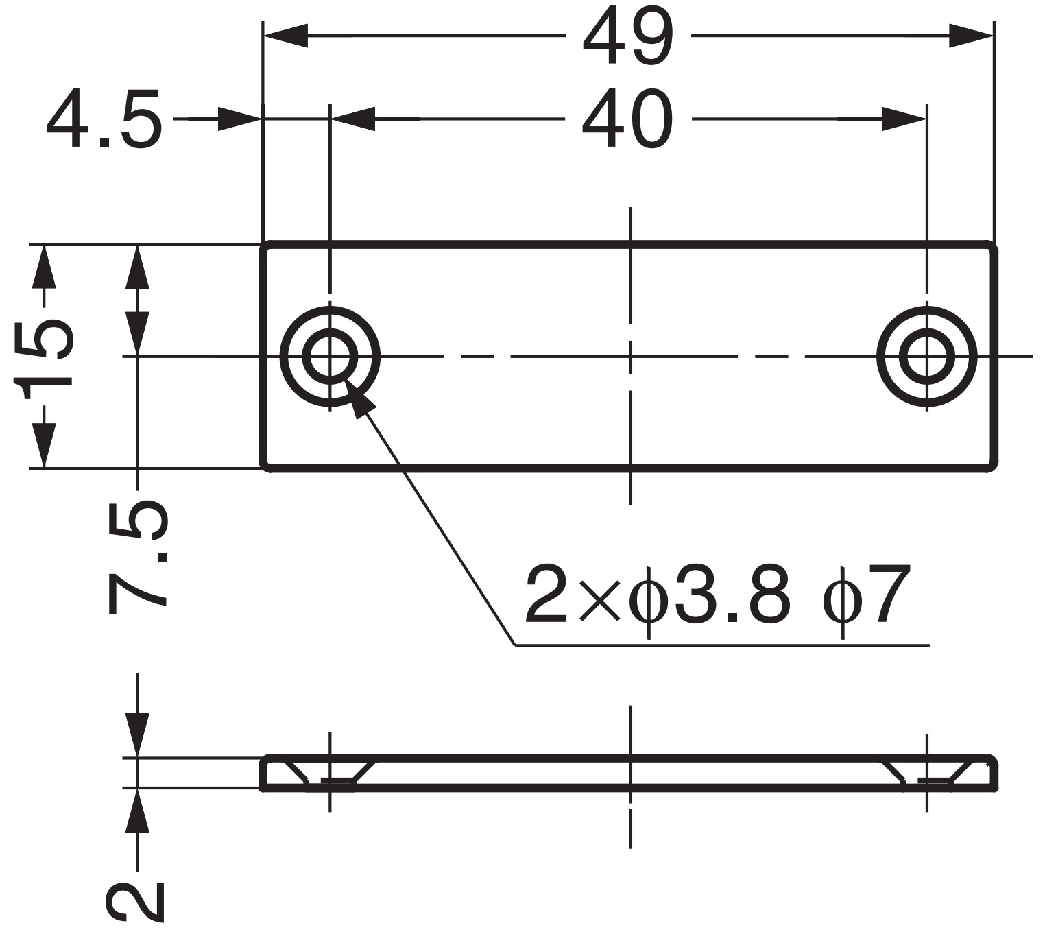 4 stuks corrosiebestendige magnetische tegenplaat gecoat met roestvrij staal SUS304 (V2A), MC-JM49. Roestvrijstalen magnetische tegenhanger voor magnetische sluitingen, magnetisch slot, kastdeur en nog veel meer, door Sugatsune / LAMP® (Japan) - Afbeelding 2