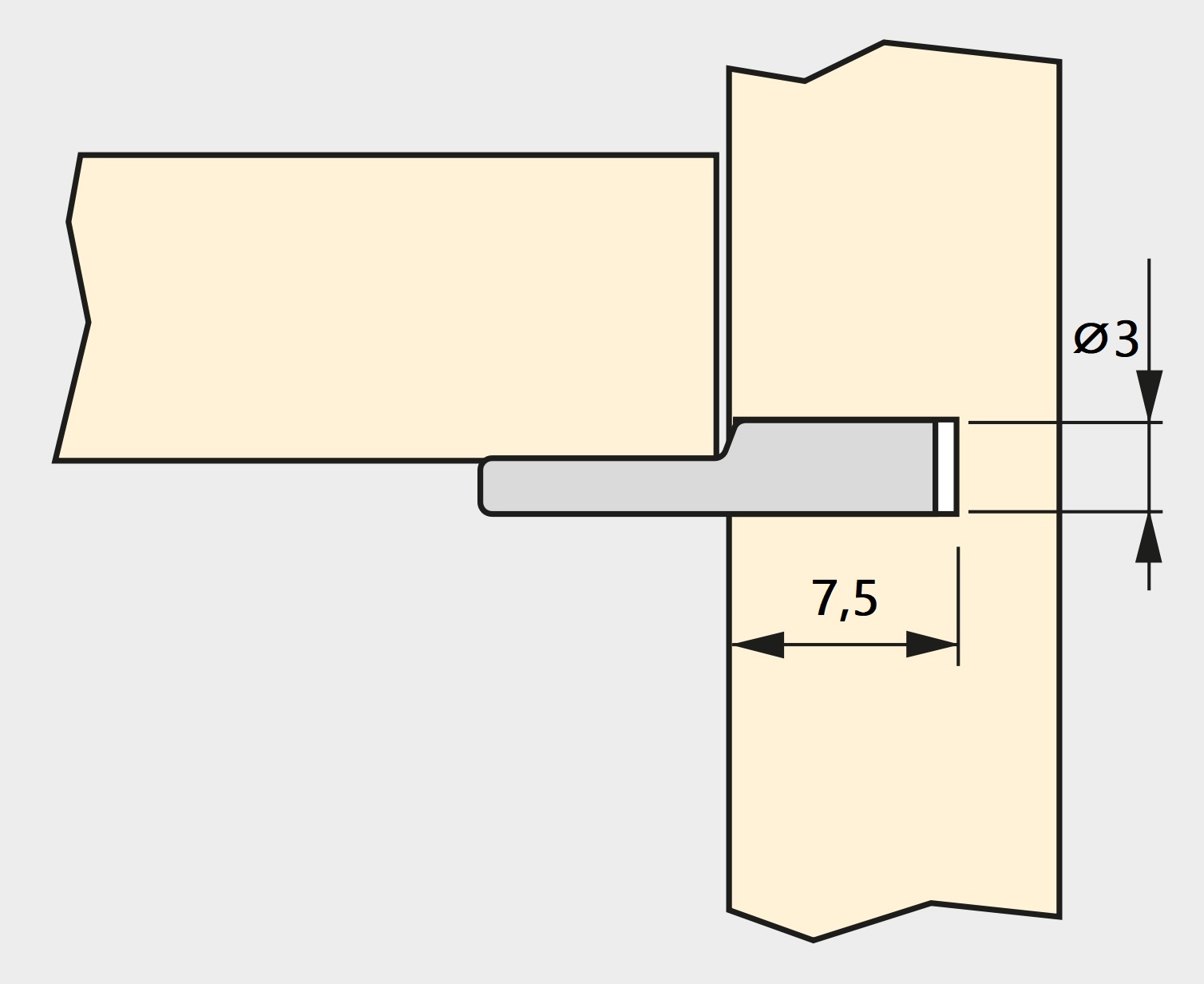 20 stuks hoogwaardige kuipplankdragers, gemaakt van staal, oppervlak: vernikkeld, 8049707. plankdragers voor rijen gaten, planken, planken, kastplanken, planken en nog veel meer, van EMUCA - Afbeelding 3