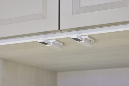 2 stuks hoogwaardige magnetische druksluitingen, incl. contraplaat, oppervlak: wit, 38 mm (1-1/2"), ML-80W. Push-to-open deuropener voor meubeldeuren, kastdeuren en nog veel meer, van Sugatsune / LAMP® (Japan) - Afbeelding 6