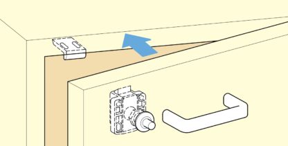 Drukknopsluiting voor deurdiktes van 18 tot 21 mm, oppervlak: bruin, SL-B211-BR. Push-Latch voor RV Ombouw, Jacht Interieur, Caravan Meubels en nog veel meer, door Sugatsune / LAMP® (Japan) - Afbeelding 6