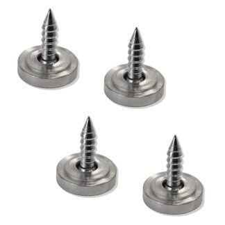4 stuks ronde beweegbare magnetische counterplaat voor verbouwing, Z4, maat: 12 mm, van Sugatsune, vernikkeld. Product afbeelding