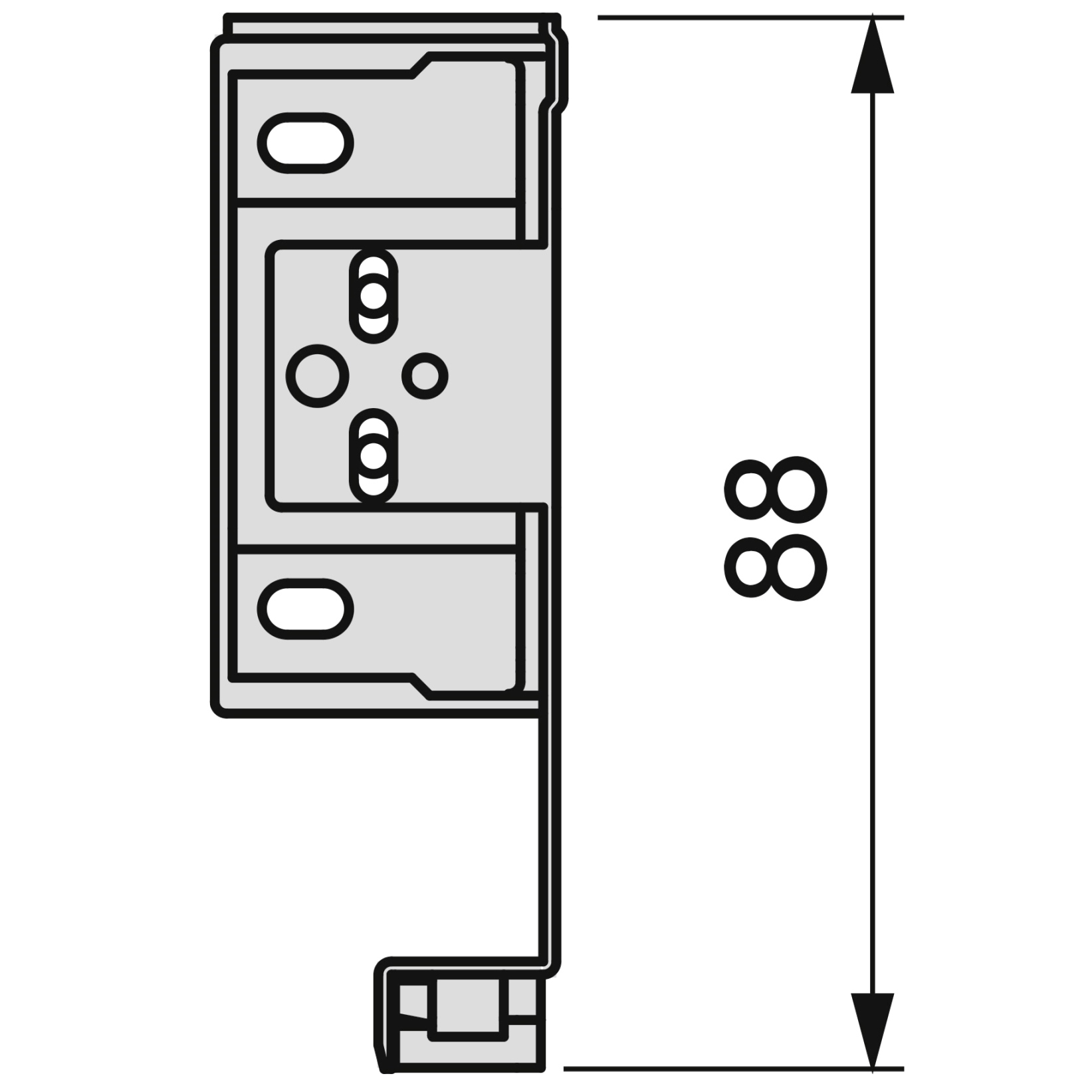 Ladeset, met extra dunne frames, hoogte: 88 mm (3-15/32"), oppervlak: wit, 400 mm (15-3/4"), uitvoering: gedeeltelijke uittreklade met softclose, 3275212. ladeset voor keukenmeubels en nog veel meer, van EMUCA - Afbeelding 3