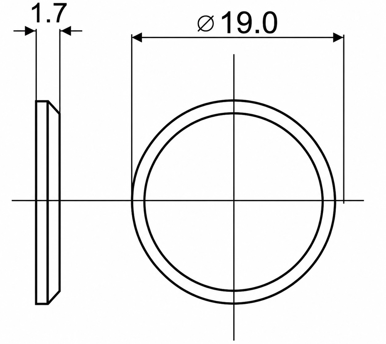 10 stuks zelfklevende aanrechtplaat, oppervlak: nikkelgeplateerd, ⌀19 mm (3/4"), versie: rond, 22.01.118. Hoogwaardige tegenhanger voor magnetische sluitingen en nog veel meer, door SISO Denemarken - Afbeelding 2