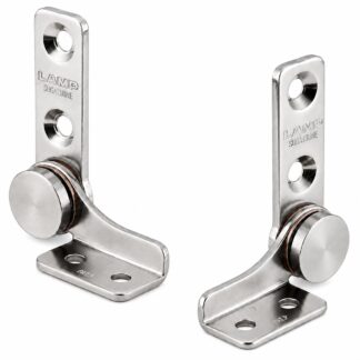 Set van 2 wrijvingscharnieren (links + rechts), koppel: 1,4 N·m, HG-TB7. 2 hoogwaardige wrijvingscharnieren voor apparaatdeksels, meubelkleppen, monitorbehuizingen en nog veel meer, door Sugatsune / LAMP® (Japan)