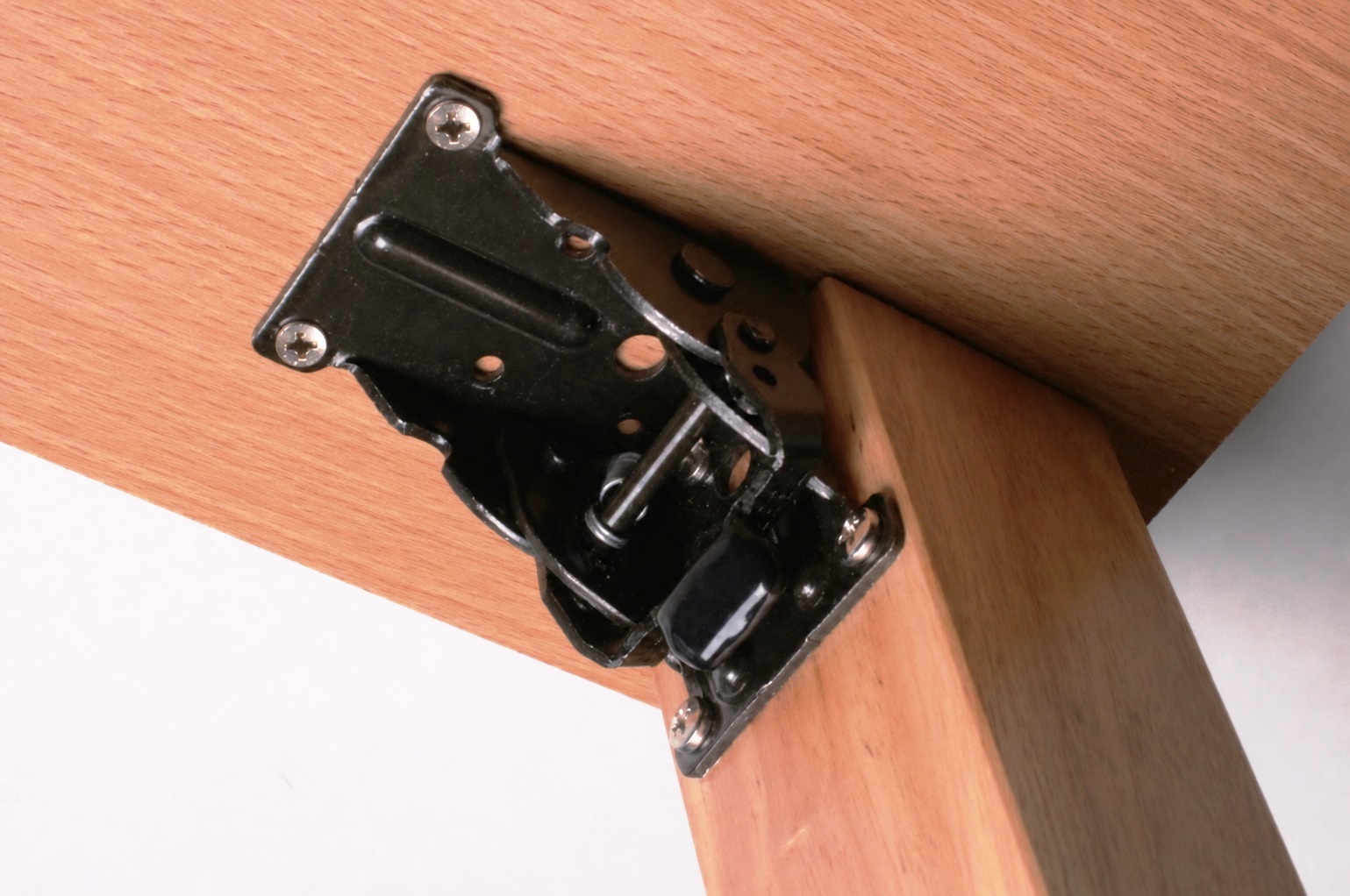 4 stuks robuuste tafelpoot opvouwbare fitting, gemaakt van staal, oppervlak: zwart, B205-KTL-BK. Opvouwbare tafelpoten voor lage tafels, salontafels, houten tafelpoten en meer, Kojima (Japan) - Afbeelding 5