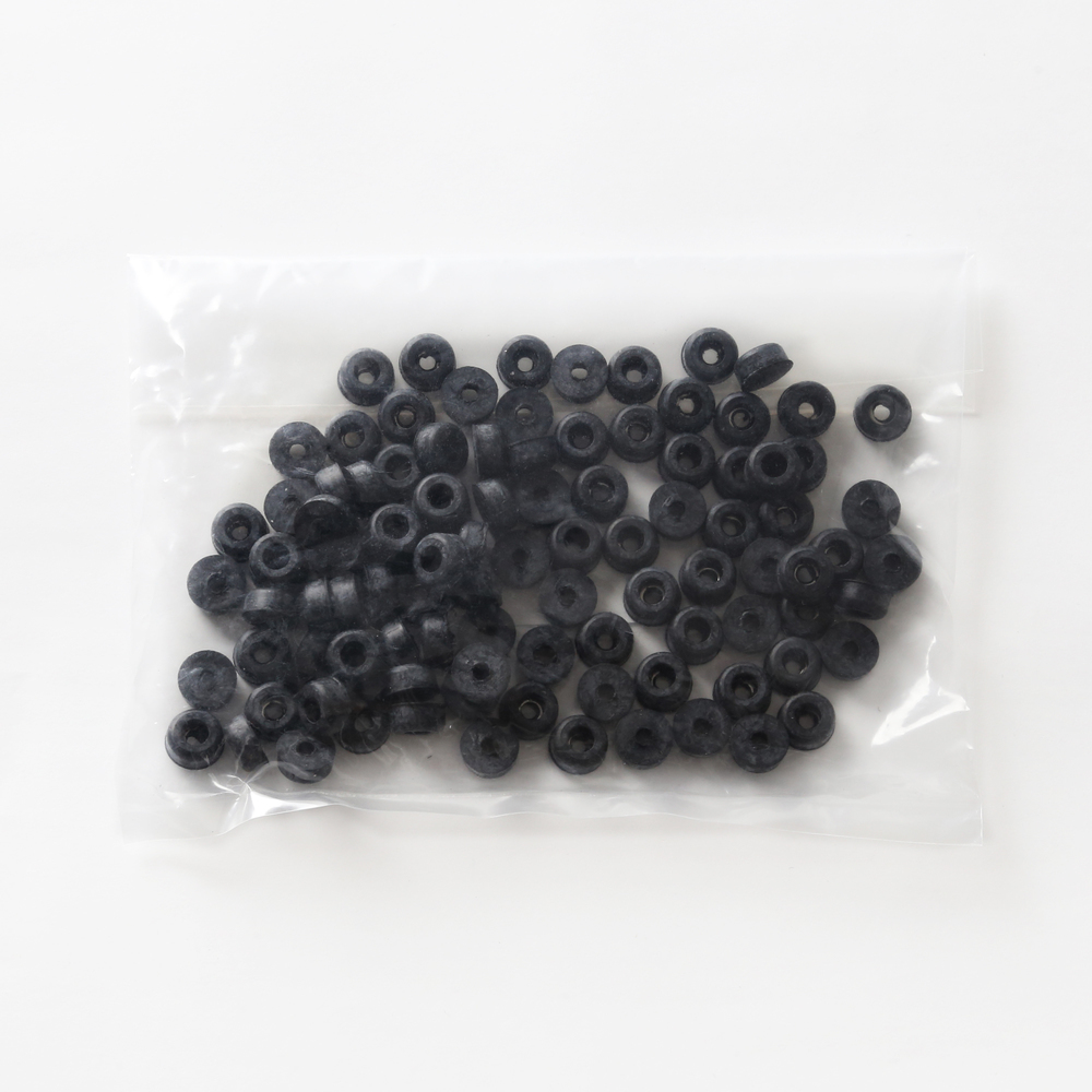Verstelbare poot, rubber, pakket van 100 K-10-P100, door Sugatsune / LAMP (Japan)