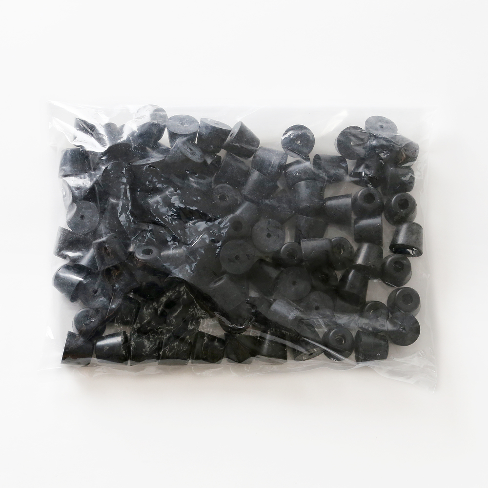 Verstelbare voet, rubber, pakket van 100 K-2017-P100, door Sugatsune / LAMP (Japan)