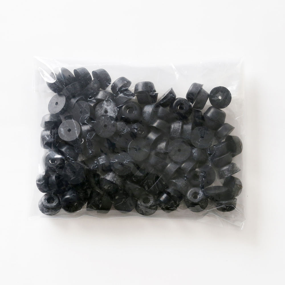 Verstelbare poot, rubber, pakket van 100 K-209-P100, door Sugatsune / LAMP (Japan)