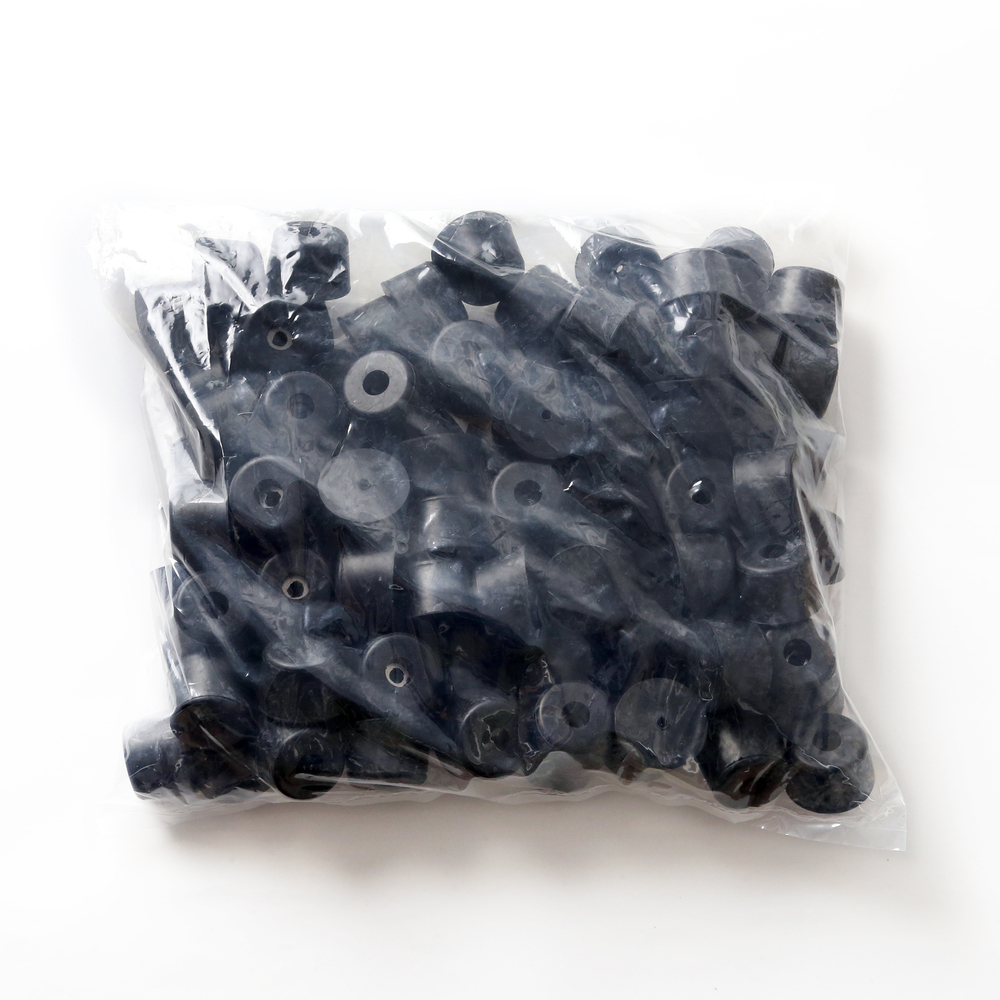 Verstelbare voet, rubber, pakket van 100 K-38-P100, door Sugatsune / LAMP (Japan)