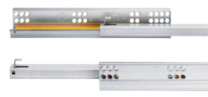 Vloergeleiders, draagvermogen: 25 kg (56 lbs), 250 mm (9-27/32"), Uitvoering: Gedeeltelijke uittrekinrichting met softclose, 3019005. Hoogwaardige ondervloeruittrekelementen voor houten lades, houten lades, houten planken en nog veel meer, van EMUCA - Afbeelding 5