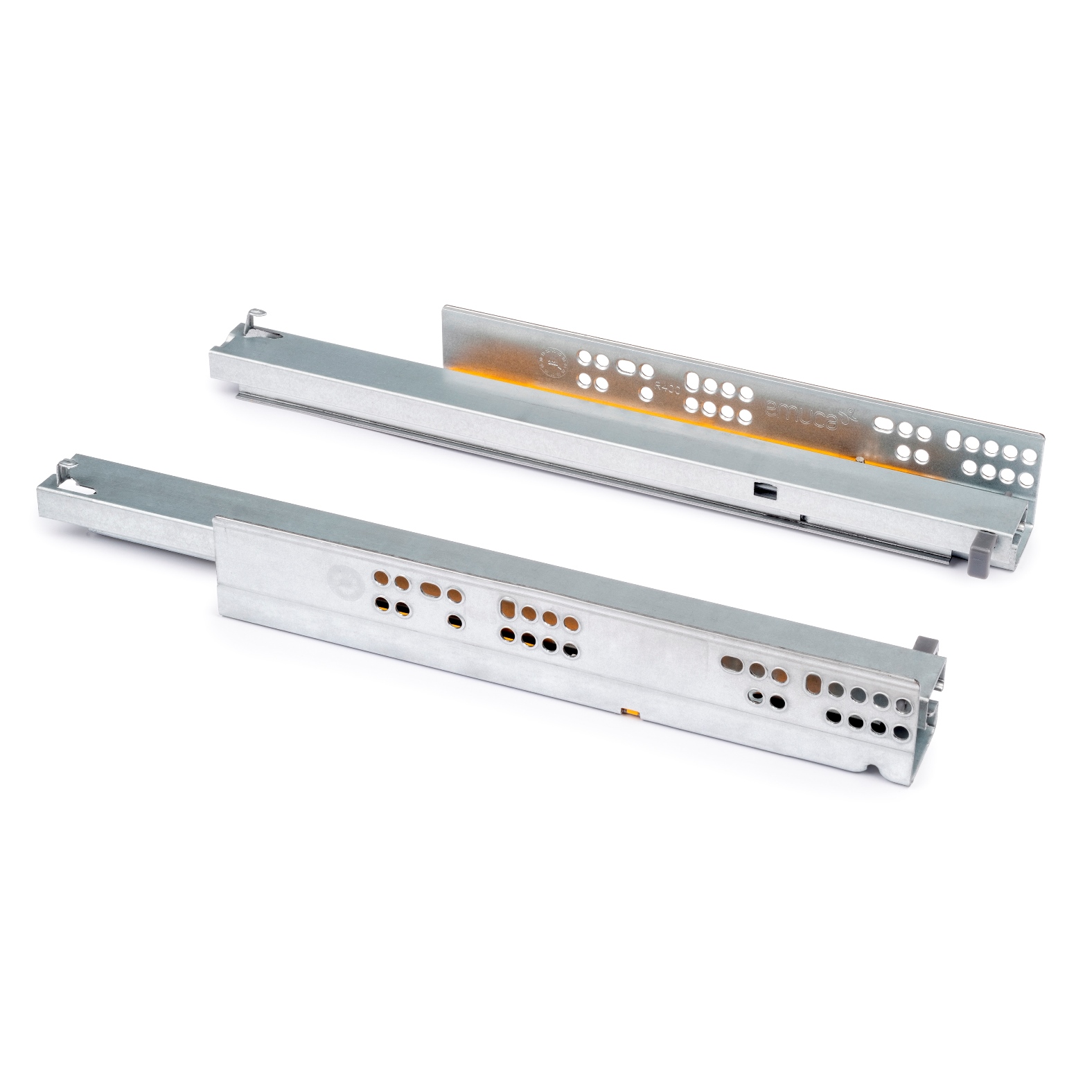 Ondervloergeleiders, 3124705, 600 mm (23-5/8"), van EMUCA, draagvermogen: 30 kg (67 lbs), uitvoering: volledig uittrekbaar met softclose. Product afbeelding