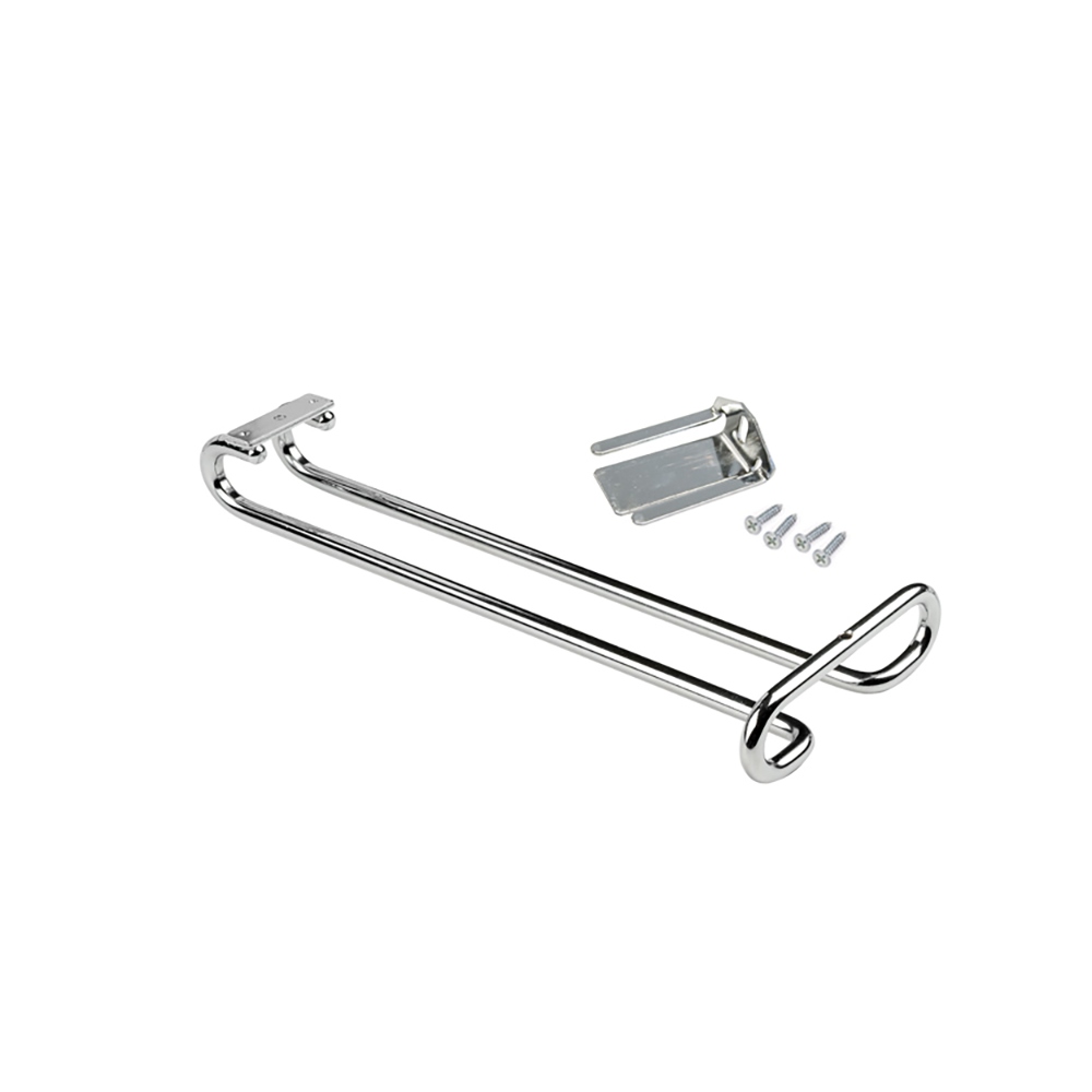 Hoogwaardige wijnglashouder, gemaakt van staal, oppervlak: verchroomd, 280 mm (11-1/32"), 8930011. Praktische glazendrager voor wijnglazen, champagneglazen, cocktailglazen, cognacglazen, bekers en nog veel meer, van EMUCA