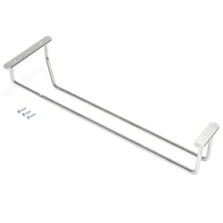 Hoogwaardige wijnglashouder, gemaakt van staal, oppervlak: verchroomd, 340 mm (13-25/64"), 8938011. Praktische glazenhouder voor wijnglazen, champagneglazen, cocktailglazen, cognacglazen, bekers en nog veel meer, van EMUCA