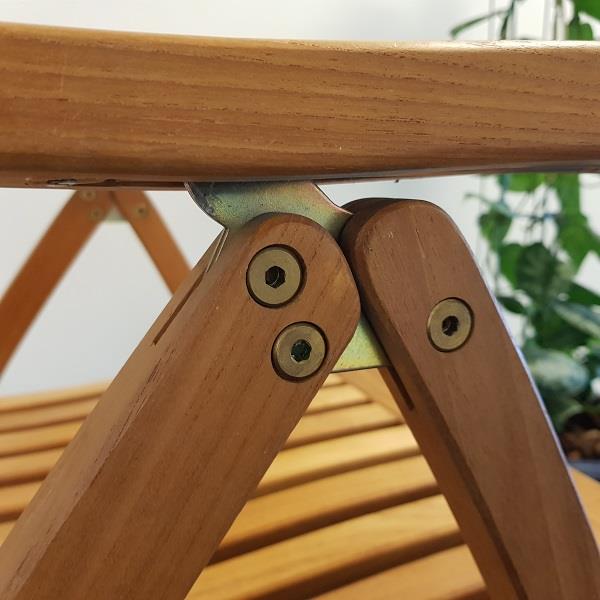 2 stuks weerbestendige pal, gemaakt van robuust staal, oppervlak: verzinkt, geel, 04.05.015-2 (04.05.015). Handgreephendel voor tuinstoel, ligstoel, ligstoel, tuinmeubilair, terrasmeubilair, tuinmeubelen en nog veel meer, door SISO Denmark - Afbeelding 5